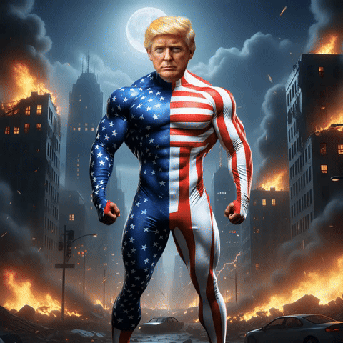 Trump Superhero GIF by TheResistancemerch