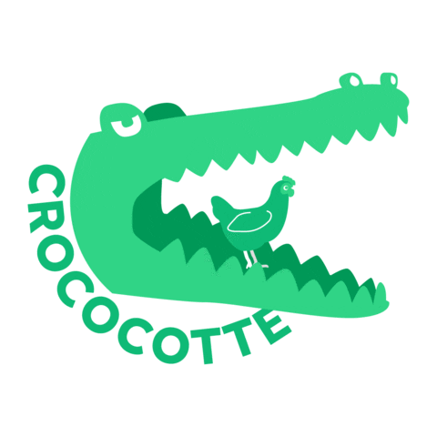 Crocomeal Sticker