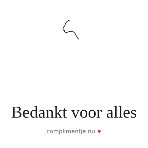 Bedankt Thank You Sticker by Complimentje