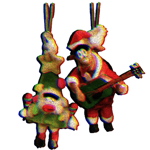 Stop Motion Christmas Sticker