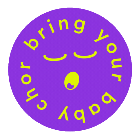 Logo Ooooh Sticker by bring your baby chor®