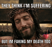Jesus Faking GIF