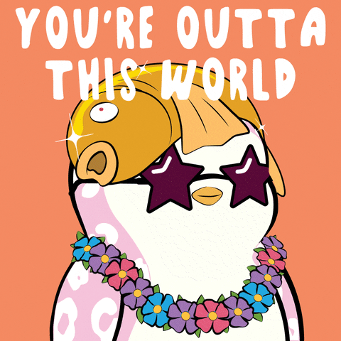 Space Youre Beautiful GIF by Pudgy Penguins
