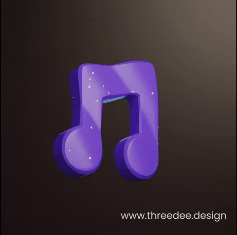 Music Note 3D GIF