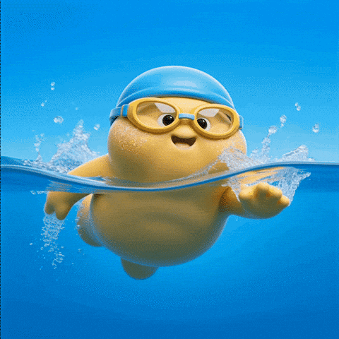 Water Swimming GIF by Butter baby
