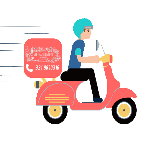 Delivery Bistrot Sticker by Viaggio senza scalo