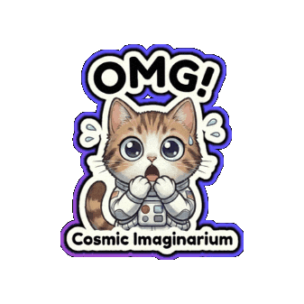 Wide Eyes Omg Sticker