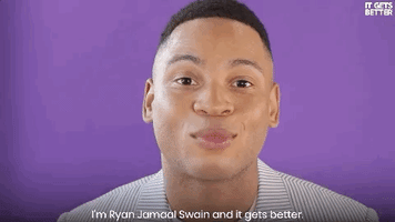 ryan jamaal swain gay GIF by It Gets Better Project