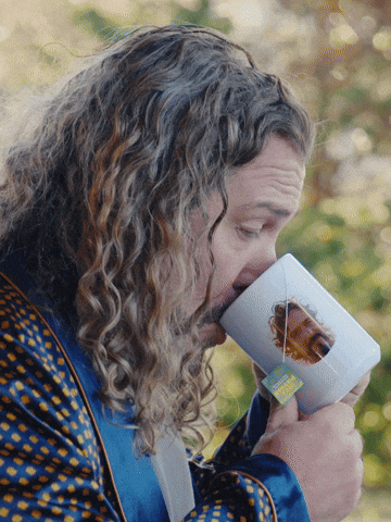 Business As Usual Tea GIF by GoDaddy