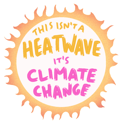 Climate Change Summer Sticker by INTO ACTION