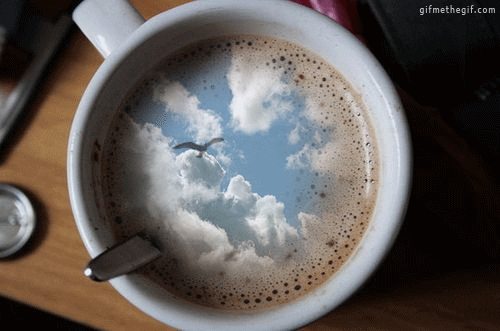  art animation illustration coffee sky GIF
