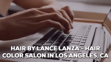 HairbyLanceLanza hair color salon in los angeles GIF