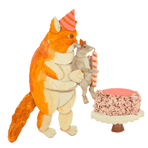 Cat Birthday Sticker by camphollow