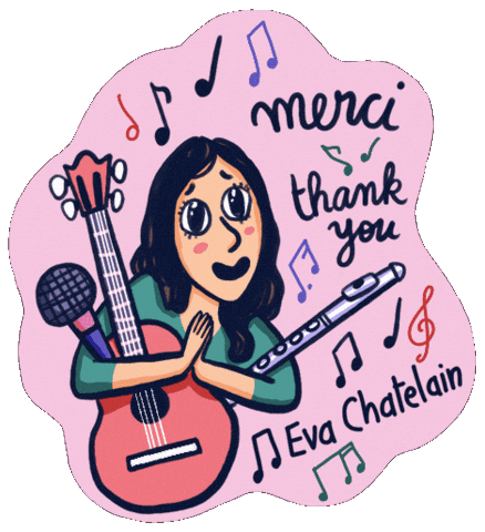 Merci Notes Sticker