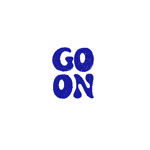 Go On Lettering Sticker