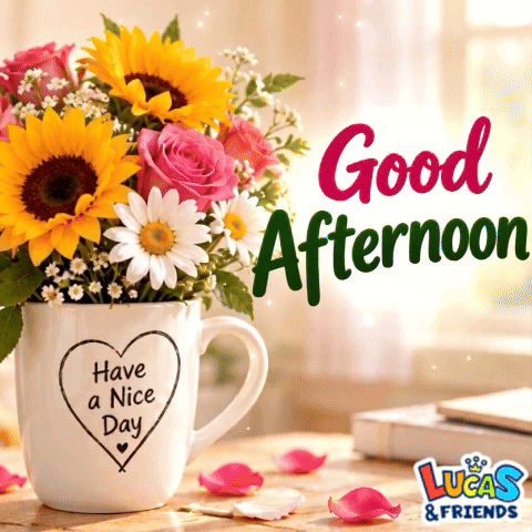 Greeting Good Afternoon GIF by Lucas and Friends by RV AppStudios