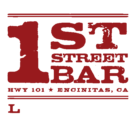 1st Street Bar Sticker