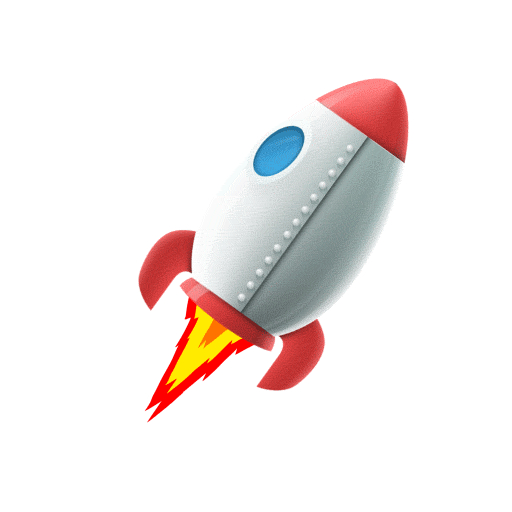 Cartoon Rocket Sticker by starter communications