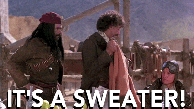YARN, It's a sweater! It's a sweater!, Three Amigos (1986), Video gifs  by quotes, 9d6fafb5