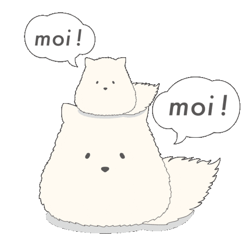 Cat Hello Sticker by moimoimoinen