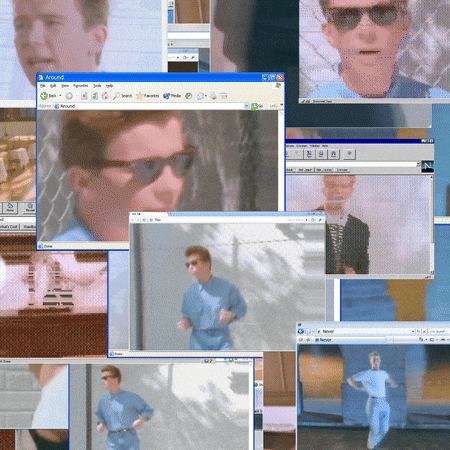 Rick Astley GIF by PERFECTL00P
