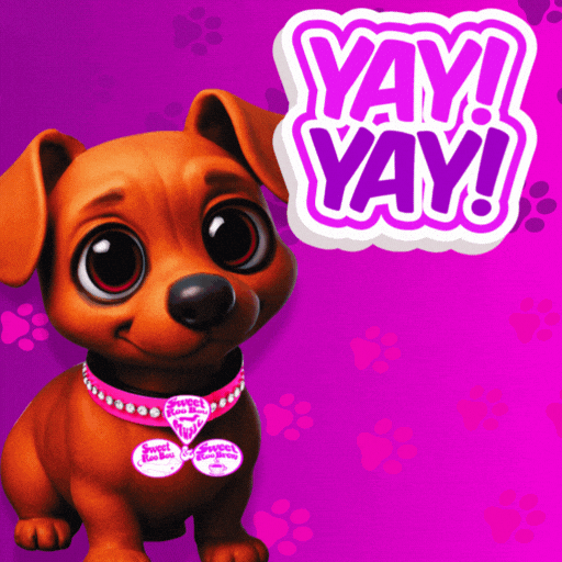 Puppypower Celebrate GIF by SweetRooBou