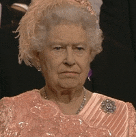 not amused the queen GIF