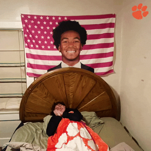 Clemson Tigers Sleeping GIF