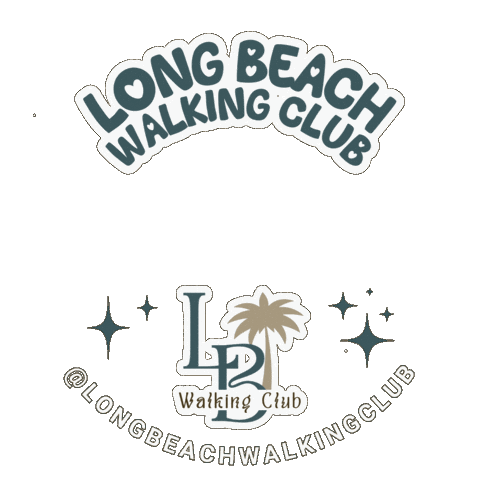Long Beach Volunteer Sticker by Long Beach Walking Club