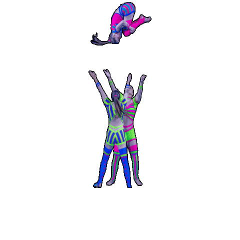 Backflip Trio Sticker by Ringling Bros. and Barnum & Bailey