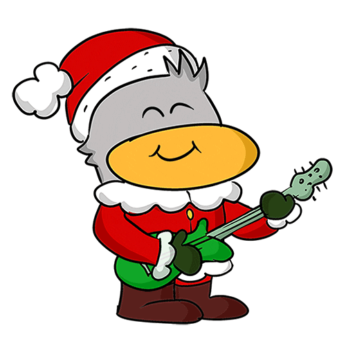 Christmas Venice Sticker