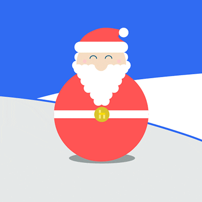 Santa Rolling GIF by bird-schulte