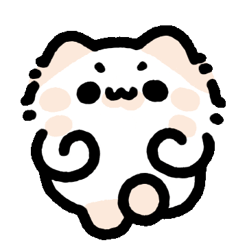 Excited Cat Sticker by MYAOWL