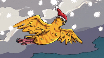 Holiday Bird GIF by Gutter Cat Gang