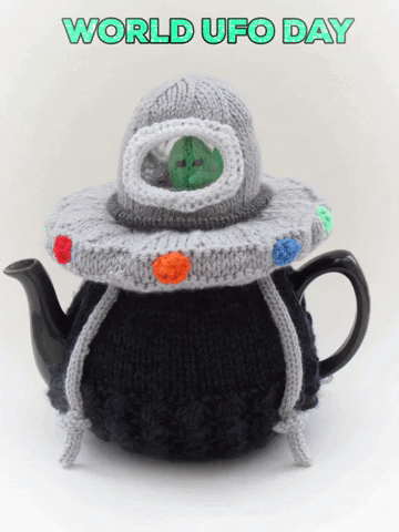 Flying Saucer Aliens GIF by TeaCosyFolk