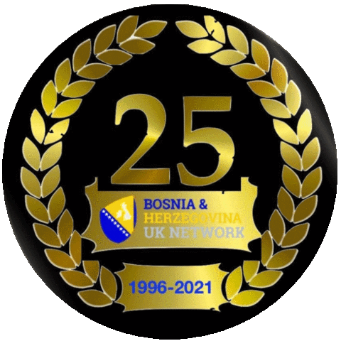 Bosnia 25 Sticker by Bosnia UK Network