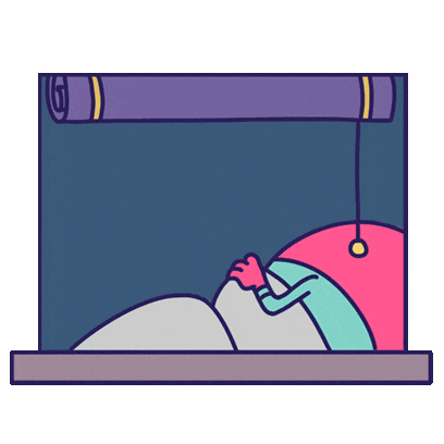 Tired Good Night Sticker by ixel yav