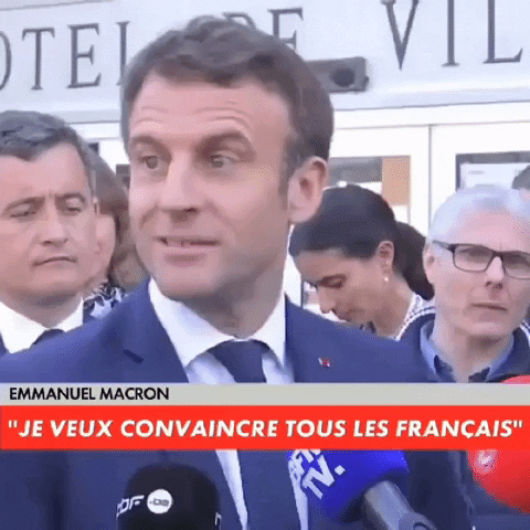 Macron Coax GIF by THEOTHERCOLORS