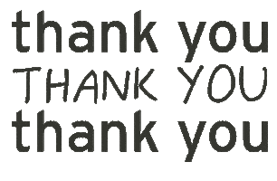 Thank You Thank You Thank You Thanks Sticker by Peggy Dollface