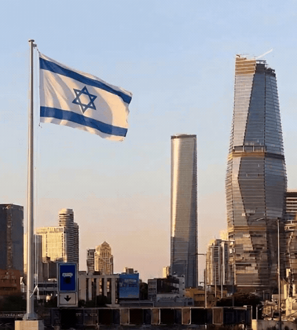 Tel Aviv Flag GIF