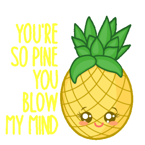 Summer Pineapple Sticker by isobelleDB