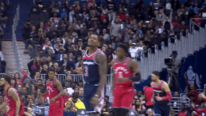 happy on fire GIF by NBA