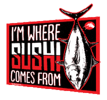 Sushi Bar Cooking Sticker by Put Me Outside