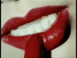 red lips love GIF