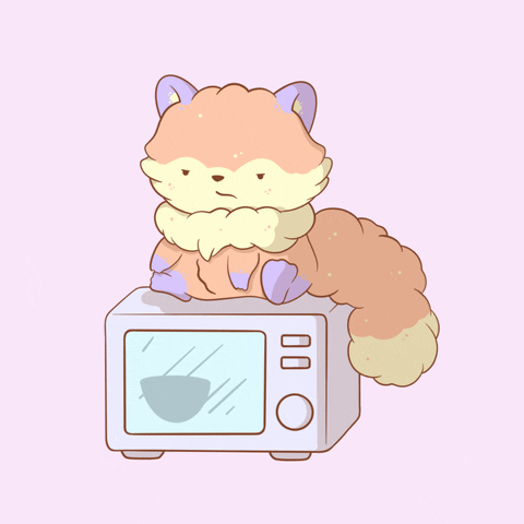 MeganBrooksIllustration hangry not happy so hungry microwaves GIF