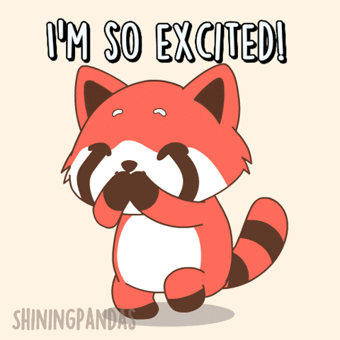 Excited Red Panda GIF