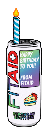 Happy Birthday Sticker by FITAID