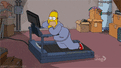 the simpsons exercise GIF