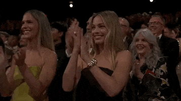 Margot Robbie Applause GIF by The Academy Awards
