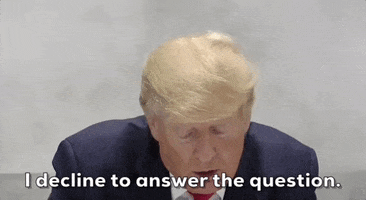 Not Answering Donald Trump GIF by GIPHY News